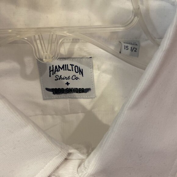Todd Snyder Hamilton Shirt Co. LS White Shirt Sz 15 1/2.  NWOT - Picture 2 of 5